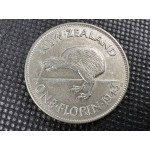 1943 New Zealand Silver Florin - High Grade Coin - Lot Y395